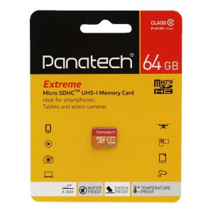 رم میکرو ۶۴ گیگ پاناتک Panatech Extreme U3 C10 بدون خشاب
